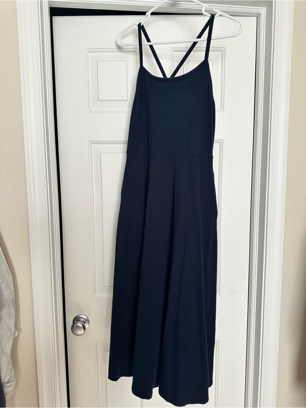 Pact organic Classic Navy Strappy Maxi Dress